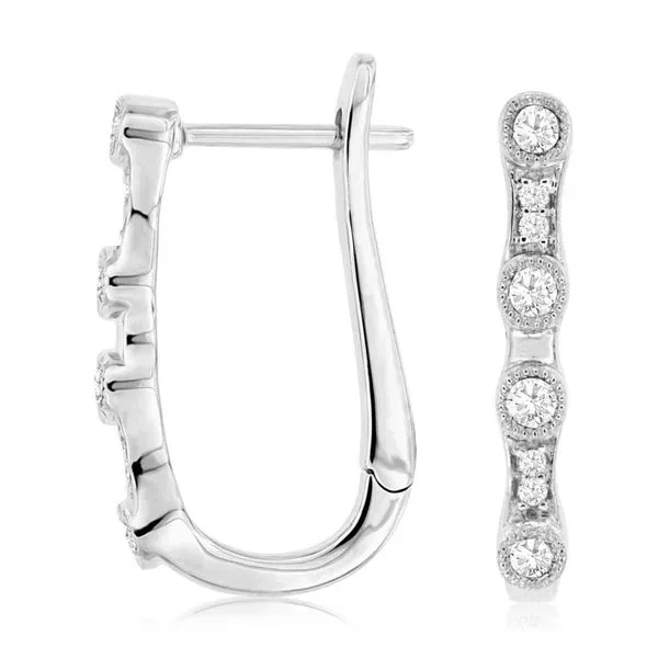Diamond Hoop Earrings Harris Jeweler Troy, OH