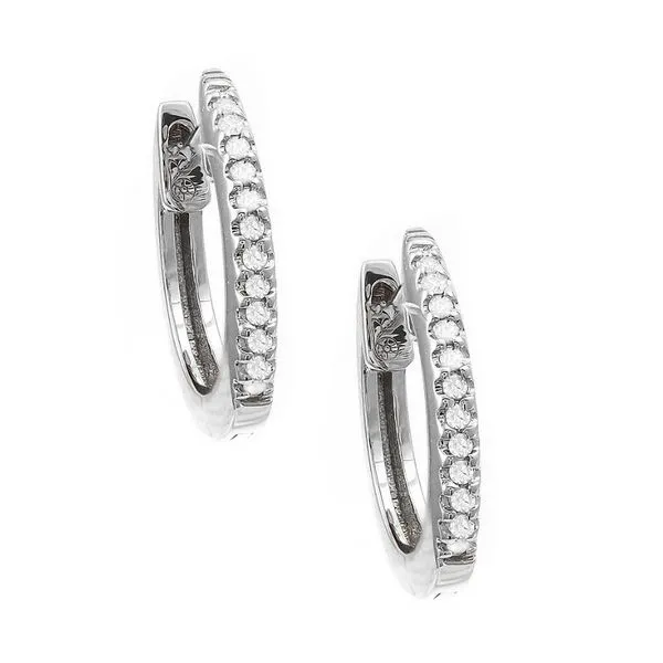 Diamond Hoop Earrings Harris Jeweler Troy, OH