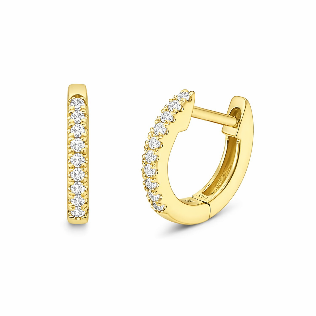 LAUINT 14K Yellow Gold Diamond Earrings Harris Jeweler Troy, OH