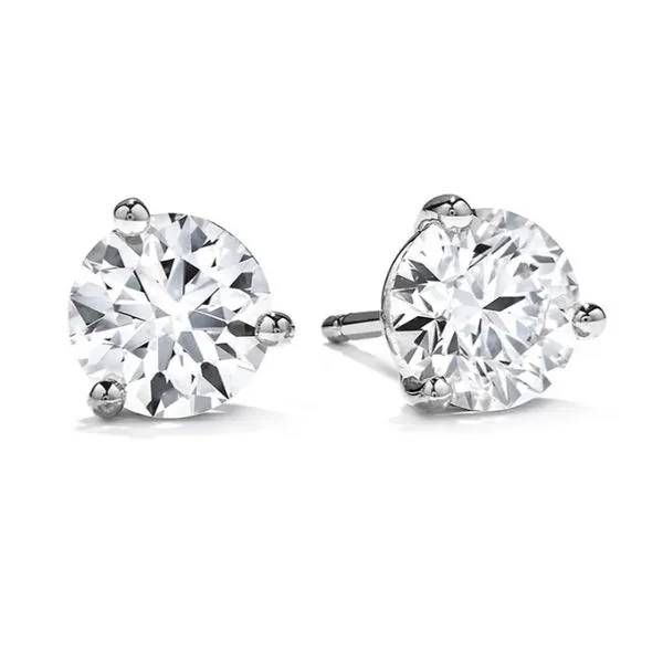 1CTW Hearts on Fire Diamond Stud Earrings Harris Jeweler Troy, OH