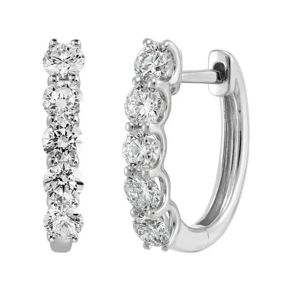 1CTW Lab-Grown Diamond Hoop Earrings Harris Jeweler Troy, OH