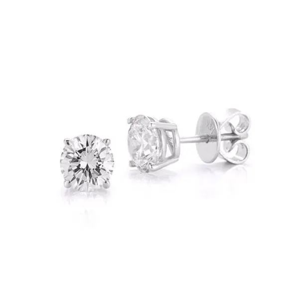2CTW Lab-Grown Diamond Stud Earrings Harris Jeweler Troy, OH