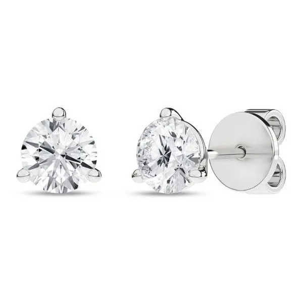 1 1/2 CTW Lab-Grown Diamond Stud Earrings Harris Jeweler Troy, OH