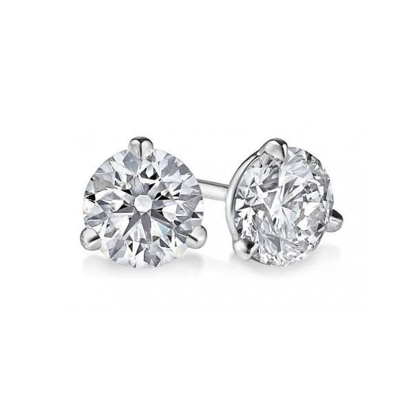 1CTW Lab-Grown Diamond Stud Earrings Harris Jeweler Troy, OH
