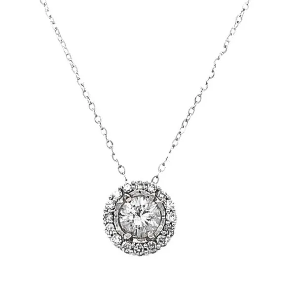 2/3ctw Harris Design Diamond Halo Pendant Harris Jeweler Troy, OH
