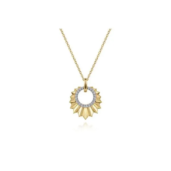 Textured Diamond Pendant Harris Jeweler Troy, OH