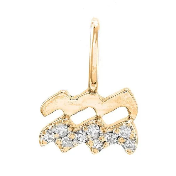 Aquarius Diamond Zodiac Sign Pendant Harris Jeweler Troy, OH