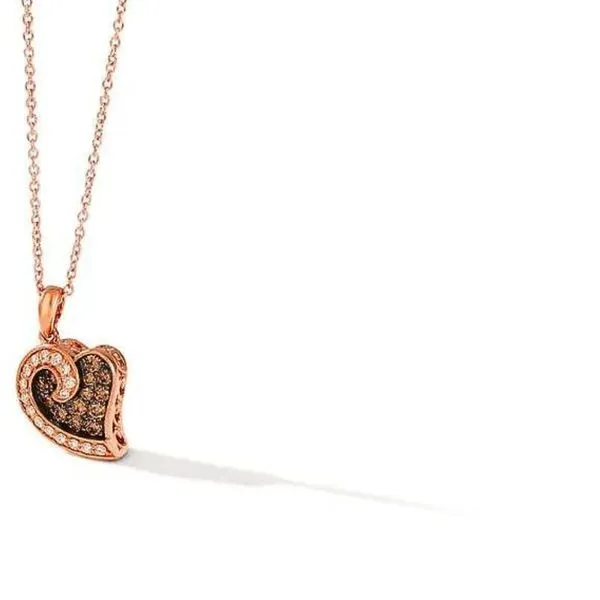 Le Vian Chocolate Diamond Heart Necklace Harris Jeweler Troy, OH