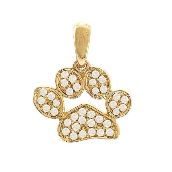 Diamond Paw Print Pendant Harris Jeweler Troy, OH