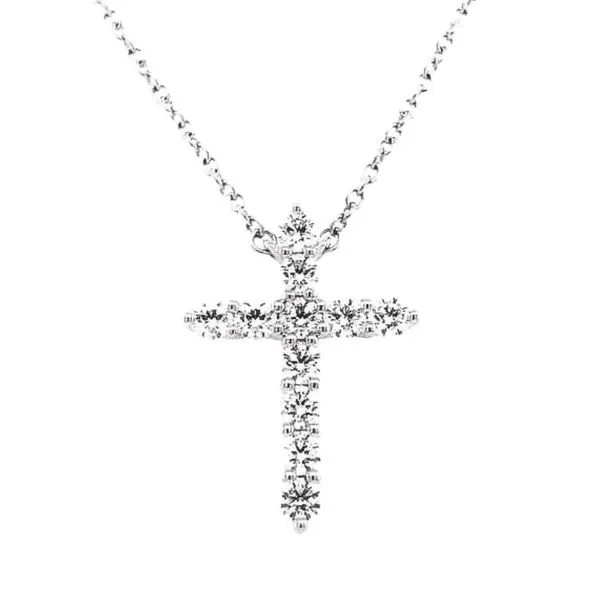 Hearts on Fire Diamond Signature Small Cross Pendant Harris Jeweler Troy, OH