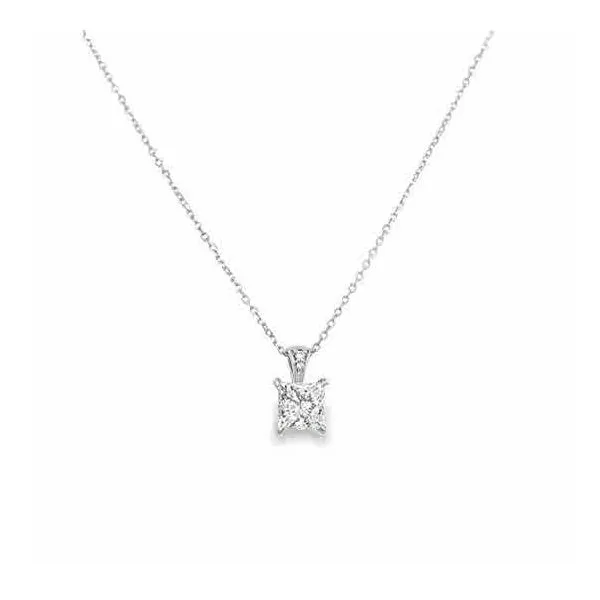 9/10CT Princess Cut Diamond Pendant Harris Jeweler Troy, OH