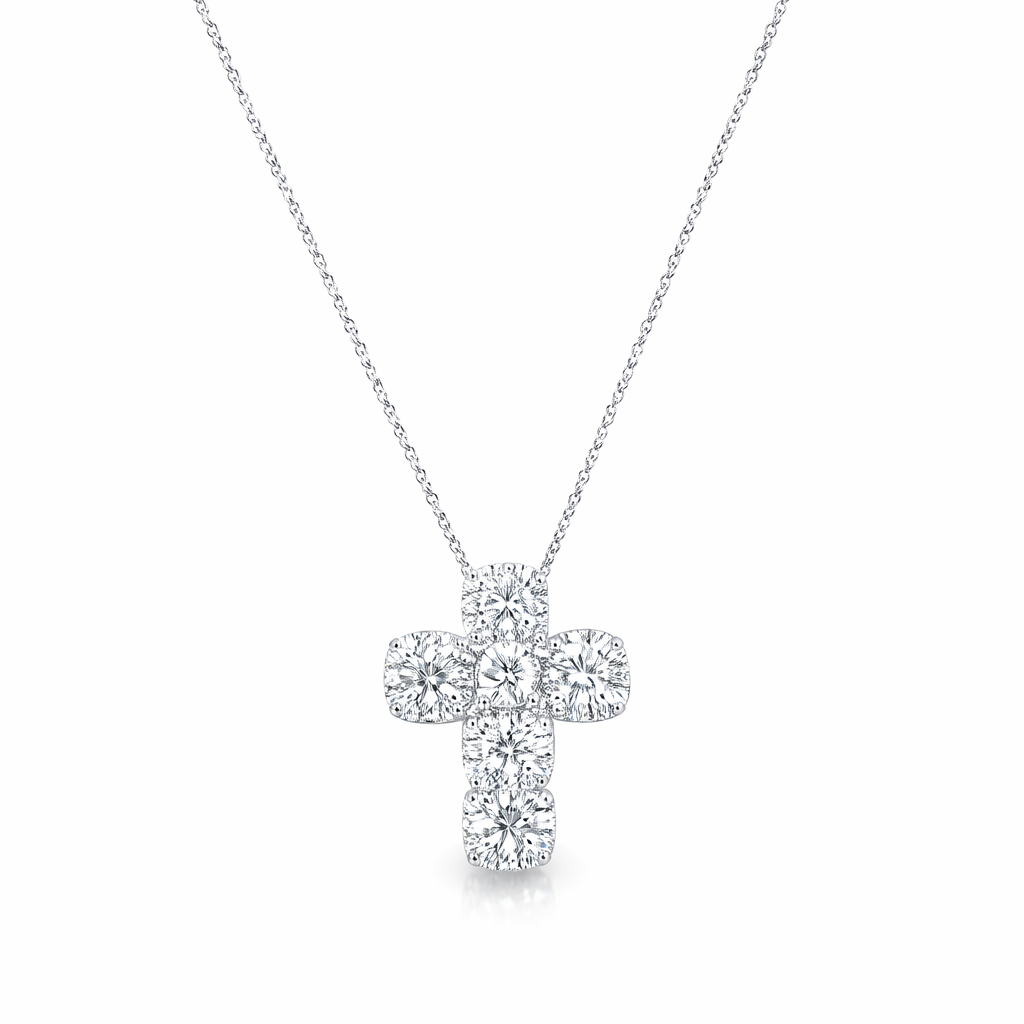 HJNAM 14K White Gold Diamond Pendant Harris Jeweler Troy, OH