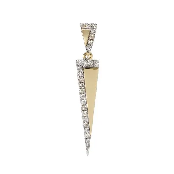Triangular Dangle-Style Diamond Pendant Harris Jeweler Troy, OH