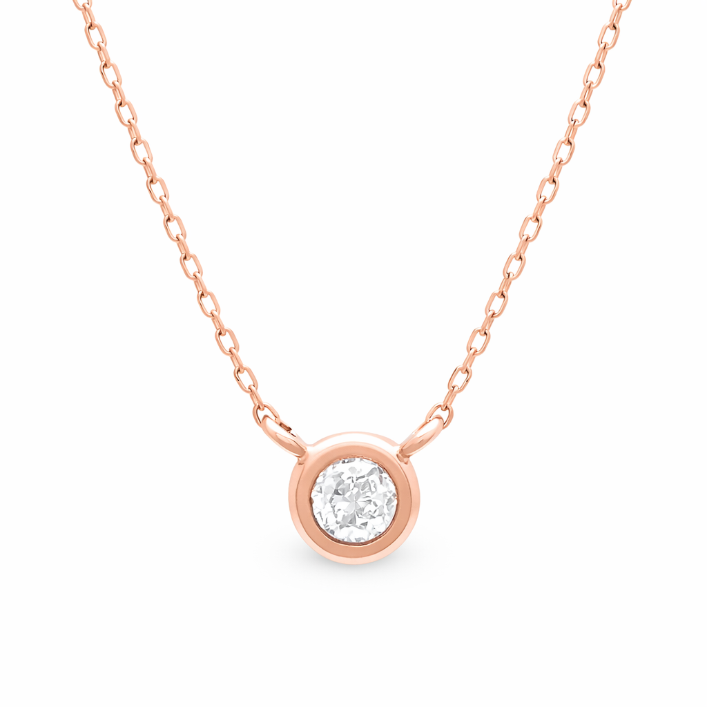 LAUINT 14K Rose Gold Diamond Pendant Harris Jeweler Troy, OH