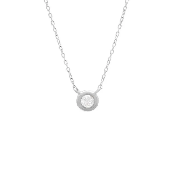 Diamond Bezel-Style Solitaire Necklace Harris Jeweler Troy, OH