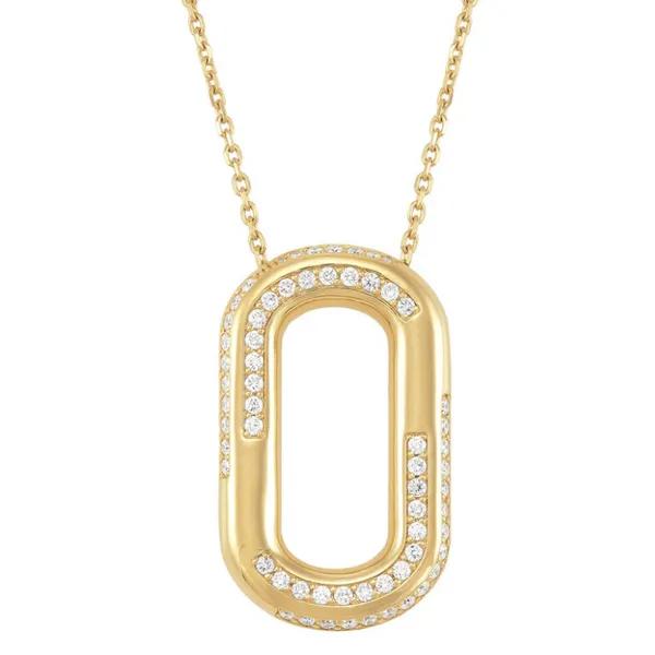 Paperclip Link Diamond Necklace Harris Jeweler Troy, OH