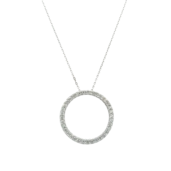 1CTW Diamond Circle Necklace Harris Jeweler Troy, OH