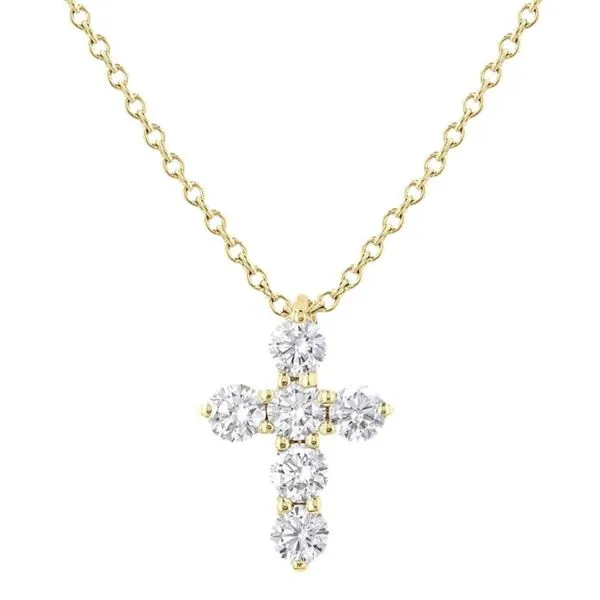 1/4CTW Diamond Cross Necklace Harris Jeweler Troy, OH