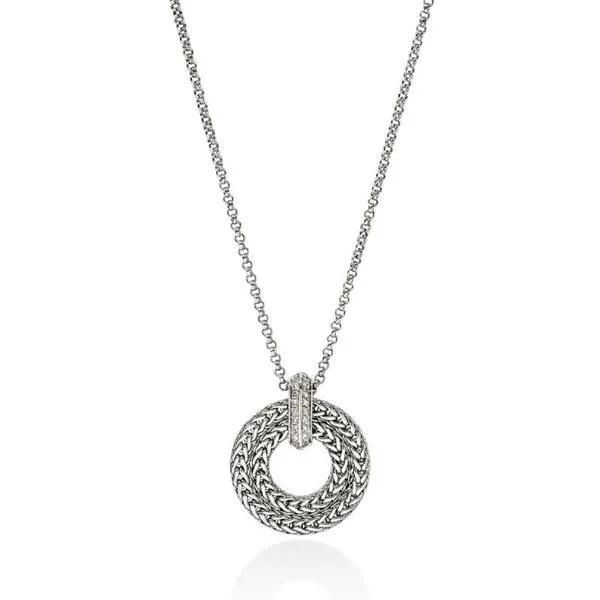 John Hardy Round Icon Diamond Necklace Harris Jeweler Troy, OH