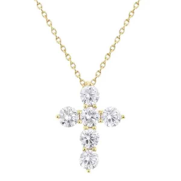 1CTW Diamond Cross Necklace Harris Jeweler Troy, OH