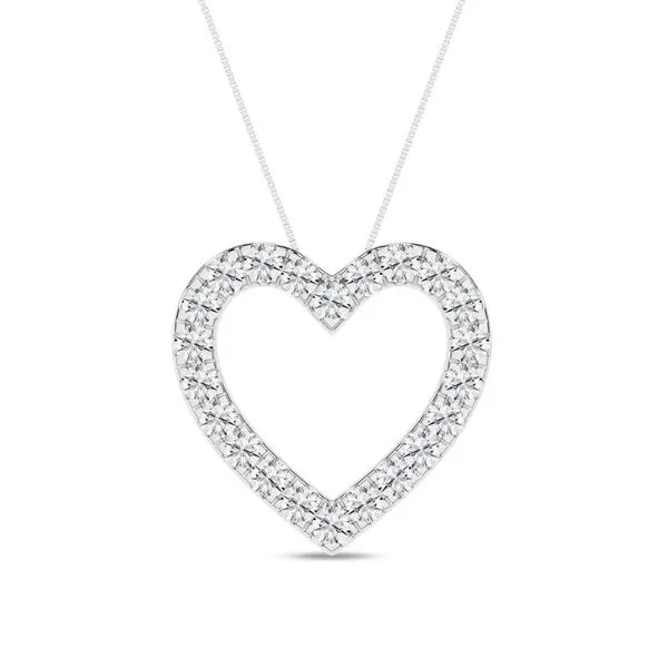 1CTW Lab-Grown Diamond Heart Necklace Harris Jeweler Troy, OH