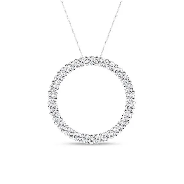 1CTW Lab-Grown Diamond Circle Pendant Harris Jeweler Troy, OH