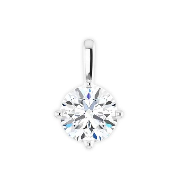 1/2CT Lab-Grown Diamond Solitaire Pendant Harris Jeweler Troy, OH