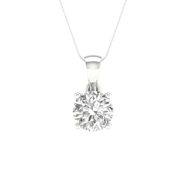 1 1/4 CT Lab-Grown Solitaire Diamond Pendant Harris Jeweler Troy, OH