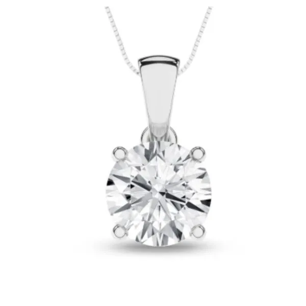1 1/2CT Lab-Grown Diamond Solitaire Pendant Harris Jeweler Troy, OH