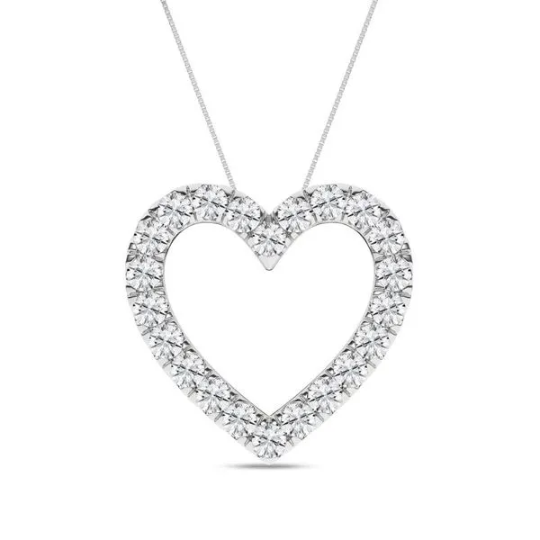 1CTW Lab-Grown Diamond Heart Necklace Harris Jeweler Troy, OH