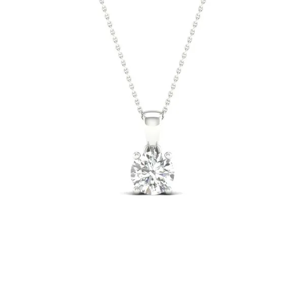 1/2CT Lab-Grown Solitaire Diamond Pendant Harris Jeweler Troy, OH
