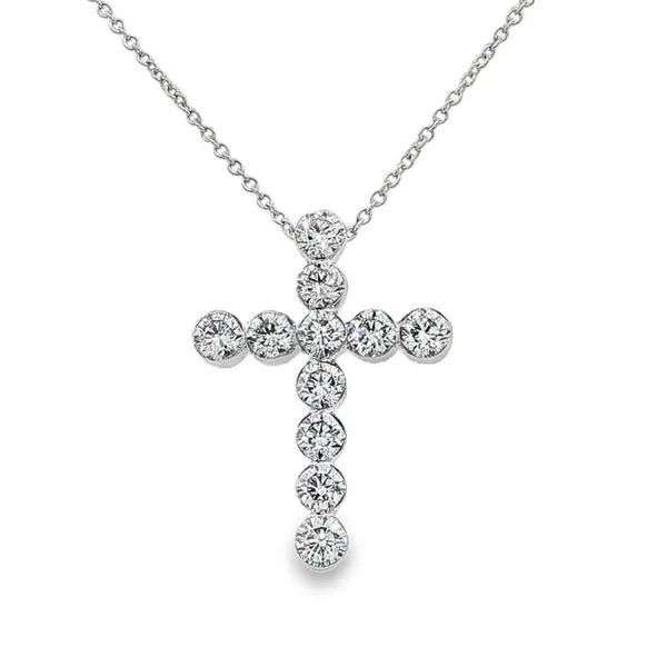 1CTW Lab-Grown Diamond Cross Necklace Harris Jeweler Troy, OH