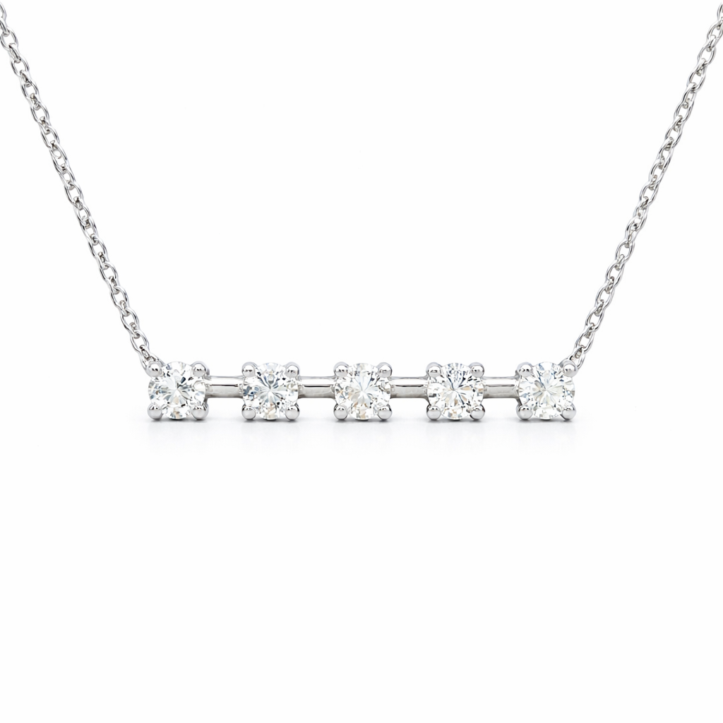 LAUINT 14K White Gold Diamond Necklace Harris Jeweler Troy, OH