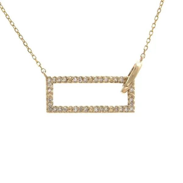 Diamond Rectangular-Style Necklace Harris Jeweler Troy, OH
