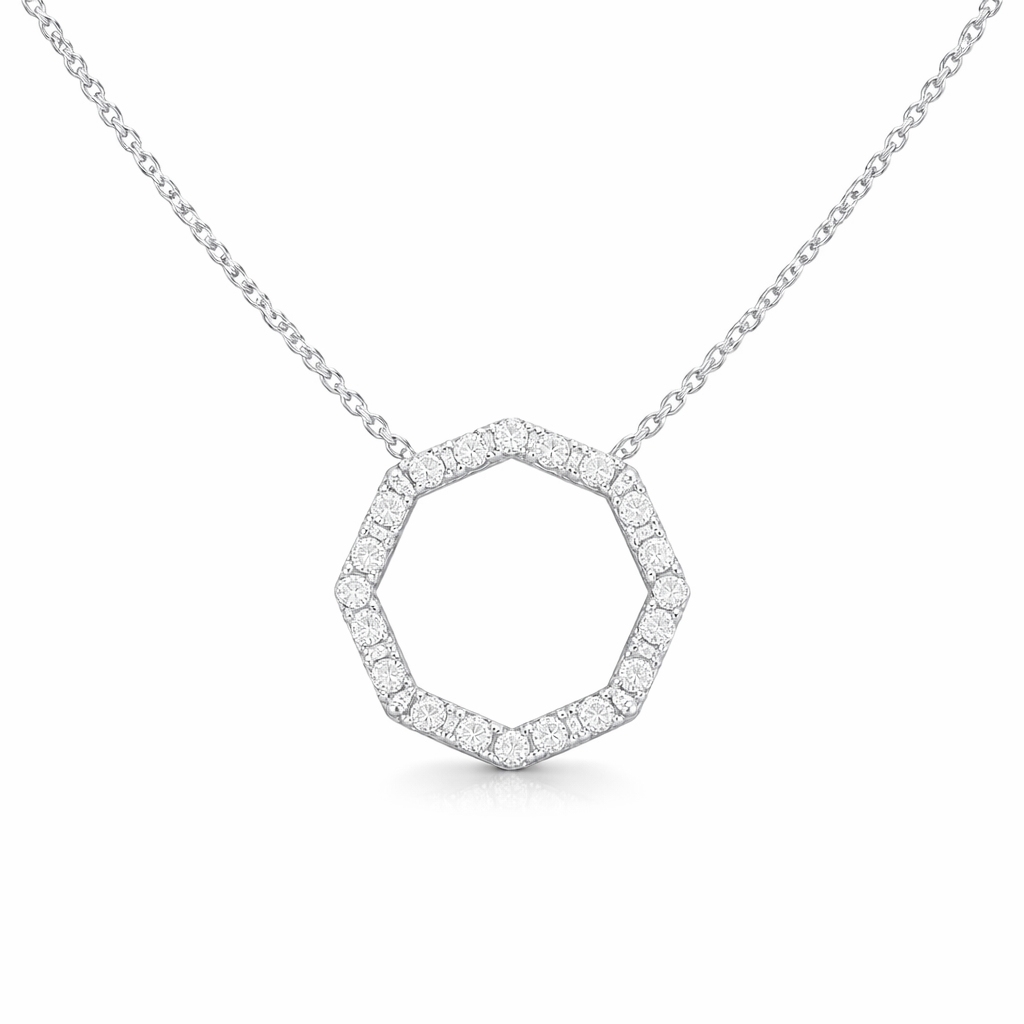 LAUINT 14K White Gold Diamond Necklace Harris Jeweler Troy, OH