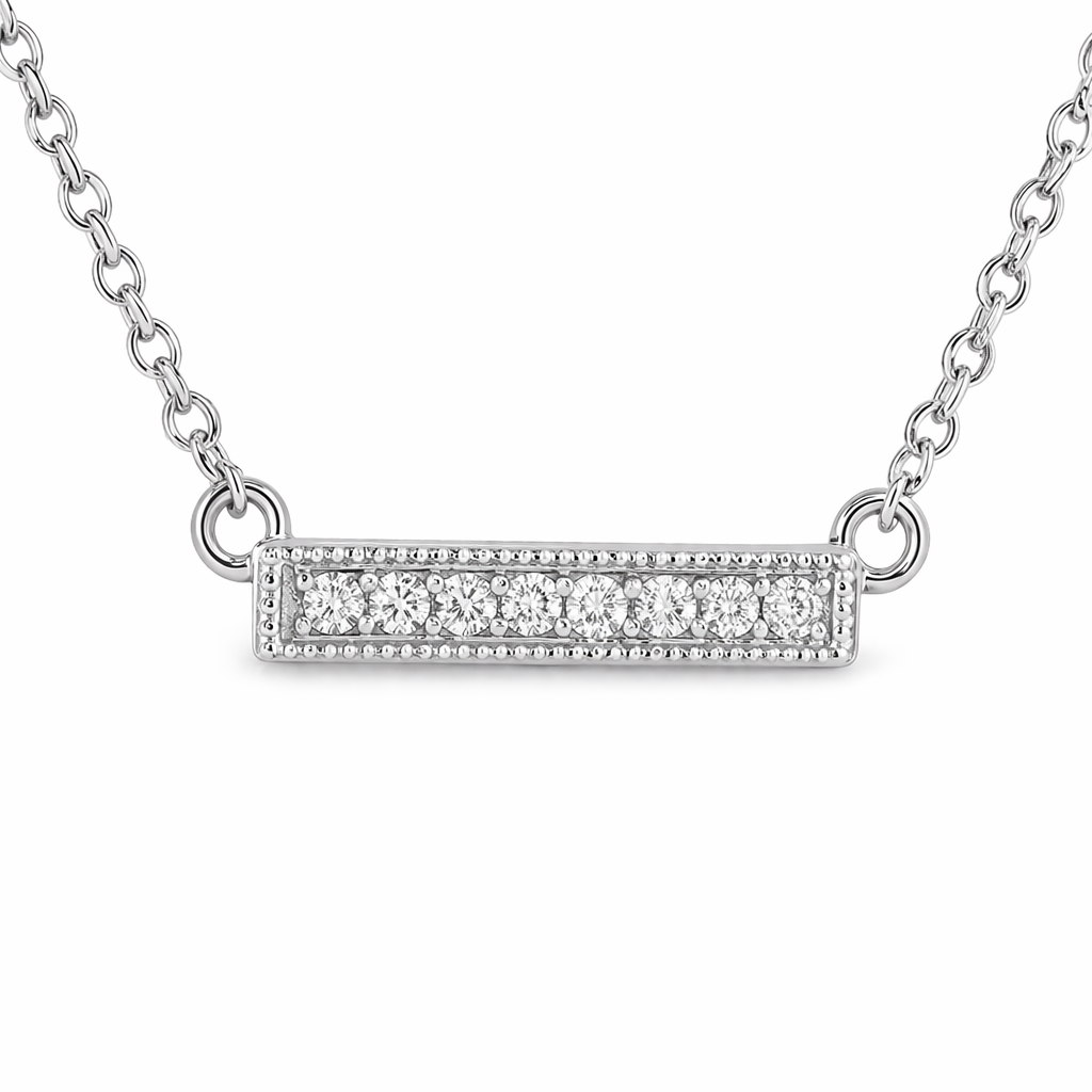 LAUINT 14K White Gold Diamond Necklace Harris Jeweler Troy, OH