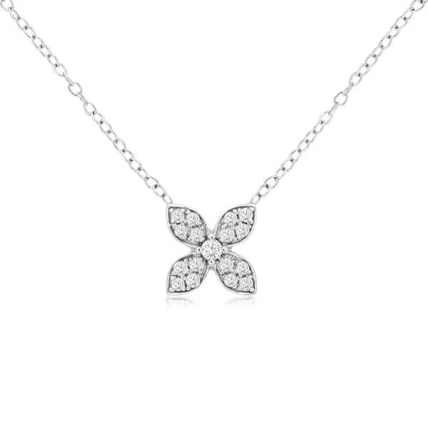 Diamond Flower Necklace Harris Jeweler Troy, OH