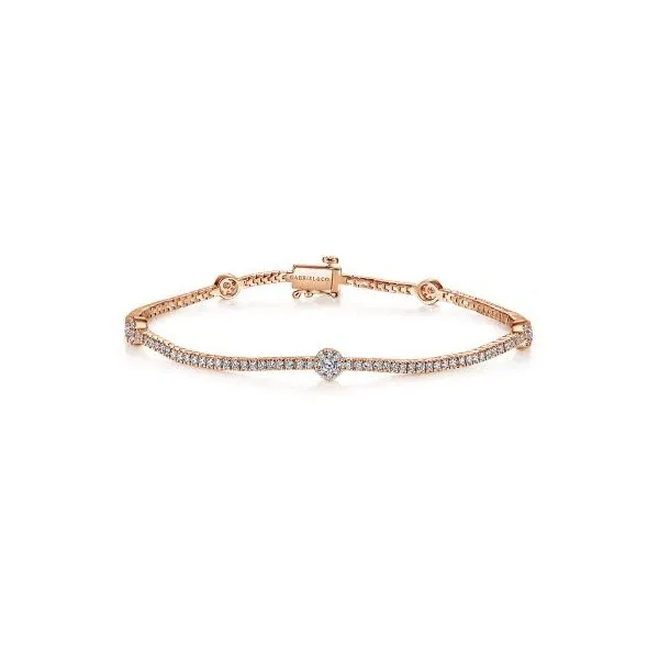 Rose Gold Diamond Tennis Bracelet Harris Jeweler Troy, OH