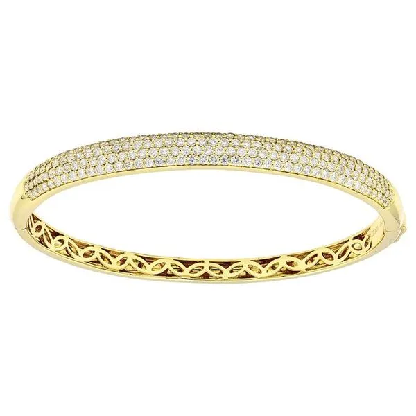 Pave Diamond Bangle Bracelet Harris Jeweler Troy, OH