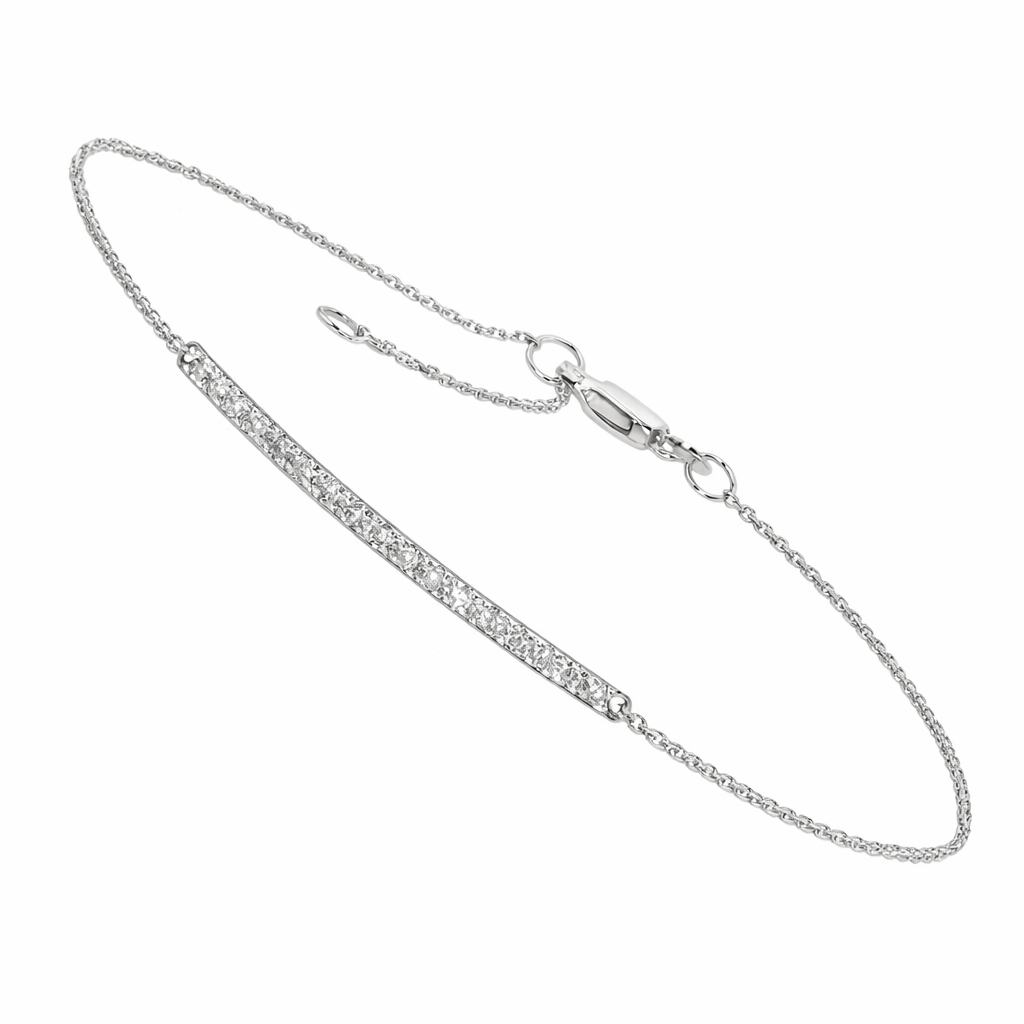 LAUINT 14K White Gold Diamond Bracelet Harris Jeweler Troy, OH