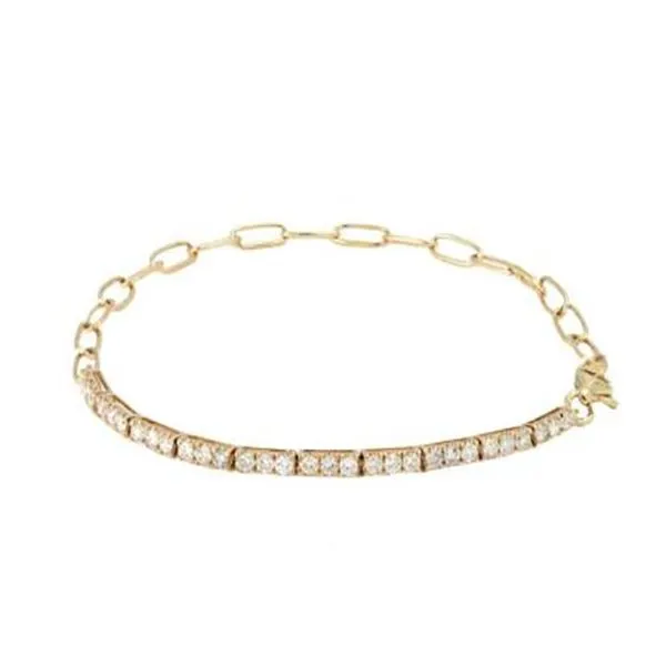 Diamond Paperclip Bracelet Harris Jeweler Troy, OH