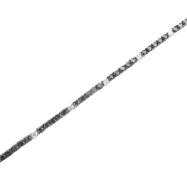 Black and White Diamond Tennis Bracelet Harris Jeweler Troy, OH