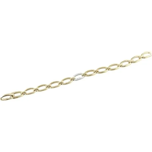 Diamond Oval Link Bracelet Harris Jeweler Troy, OH