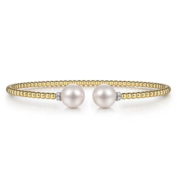 Gabriel & Co. Pearl and Diamond Bujukan Bracelet Harris Jeweler Troy, OH