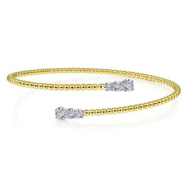 Gabriel & Co. Bypass-Style Bujukan Diamond Bracelet Harris Jeweler Troy, OH