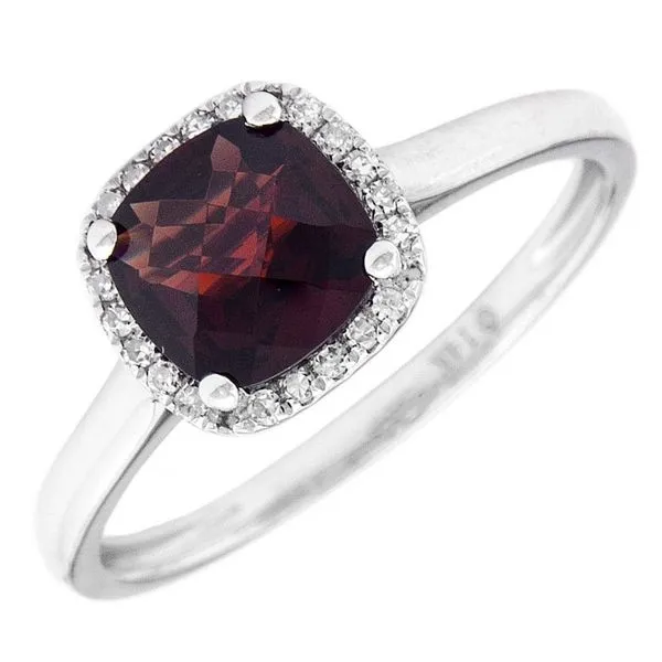 Garnet and Diamond Ring Harris Jeweler Troy, OH