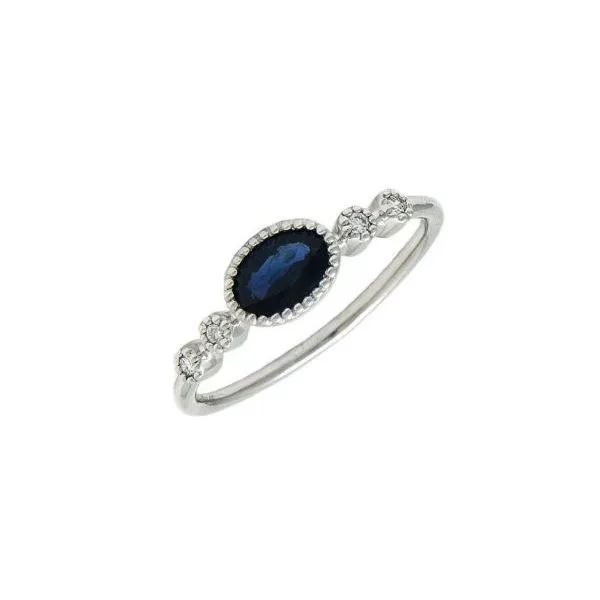 Sapphire and Diamond Ring Harris Jeweler Troy, OH