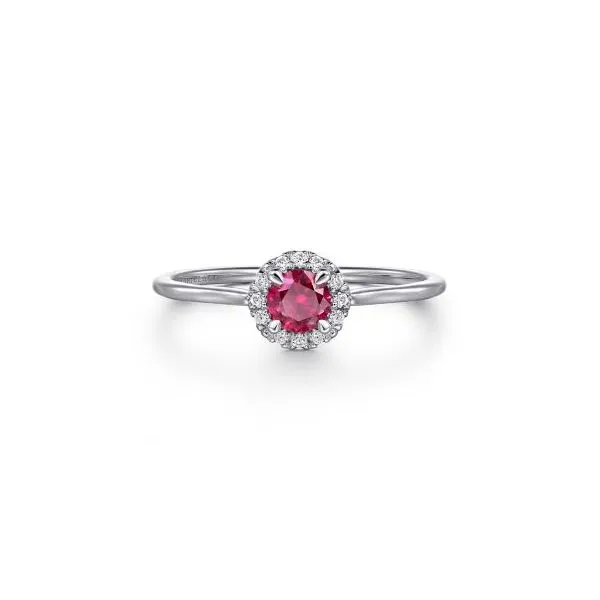 Ruby and Diamond Hal-Style Ring Harris Jeweler Troy, OH