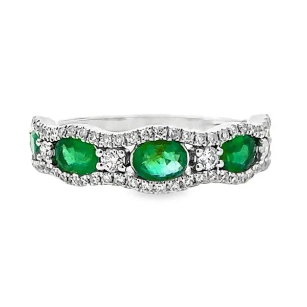 Emerald and Diamond Ring Harris Jeweler Troy, OH