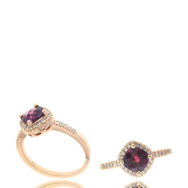 Garnet and Diamond Ring Harris Jeweler Troy, OH